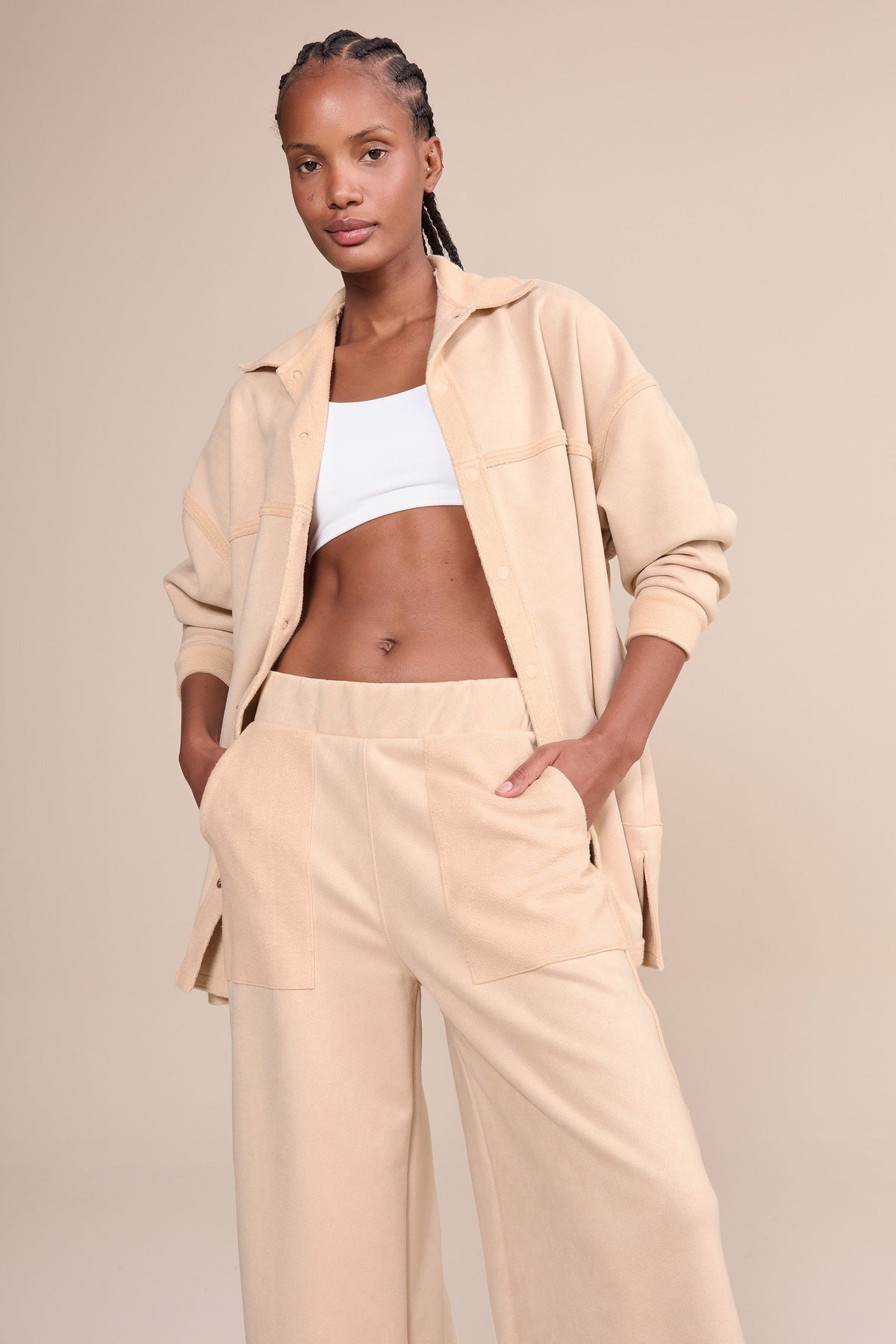 Breezy Plush Suede Pants