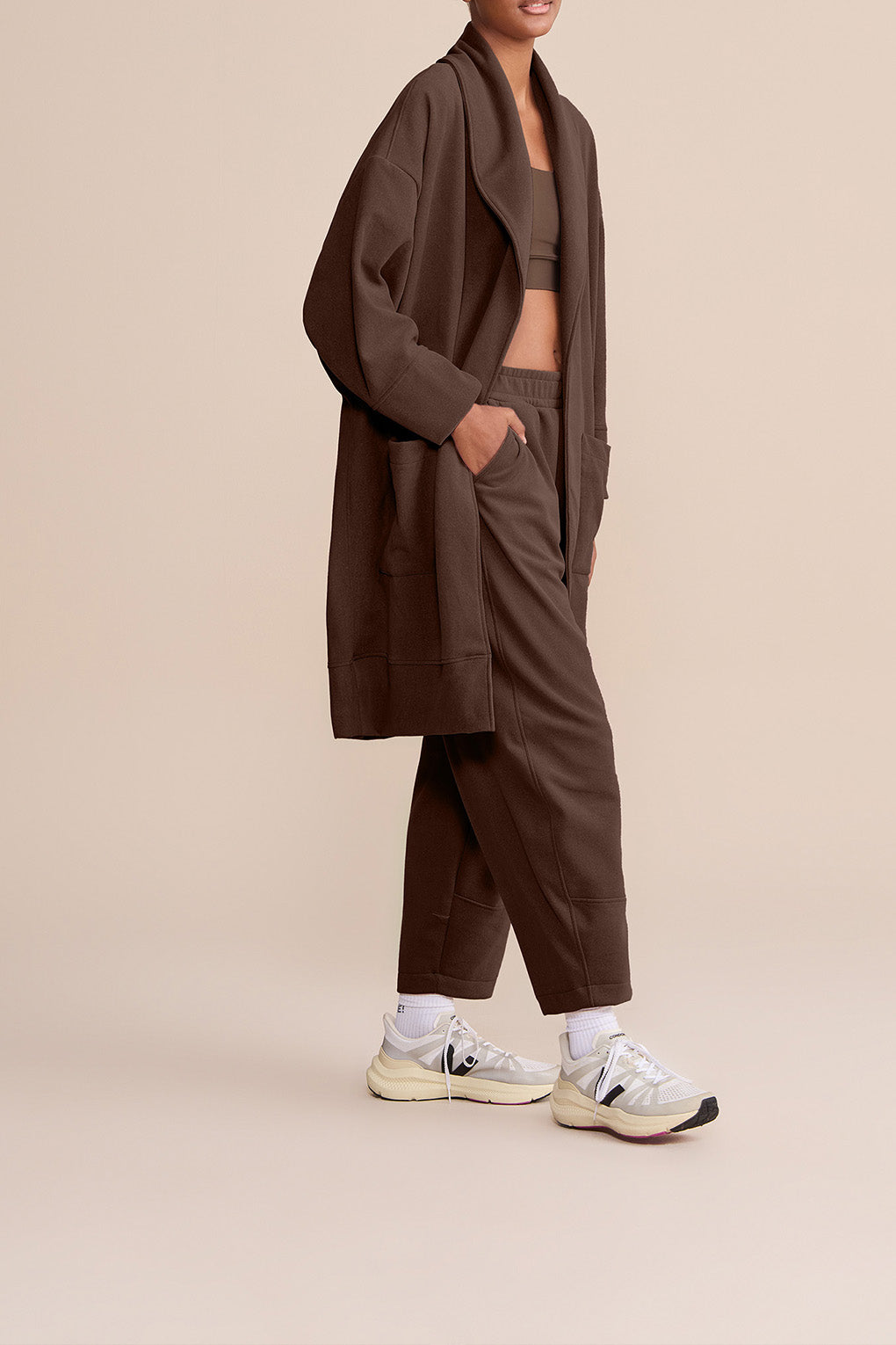 Balloon Elastic Soft Oak Pants