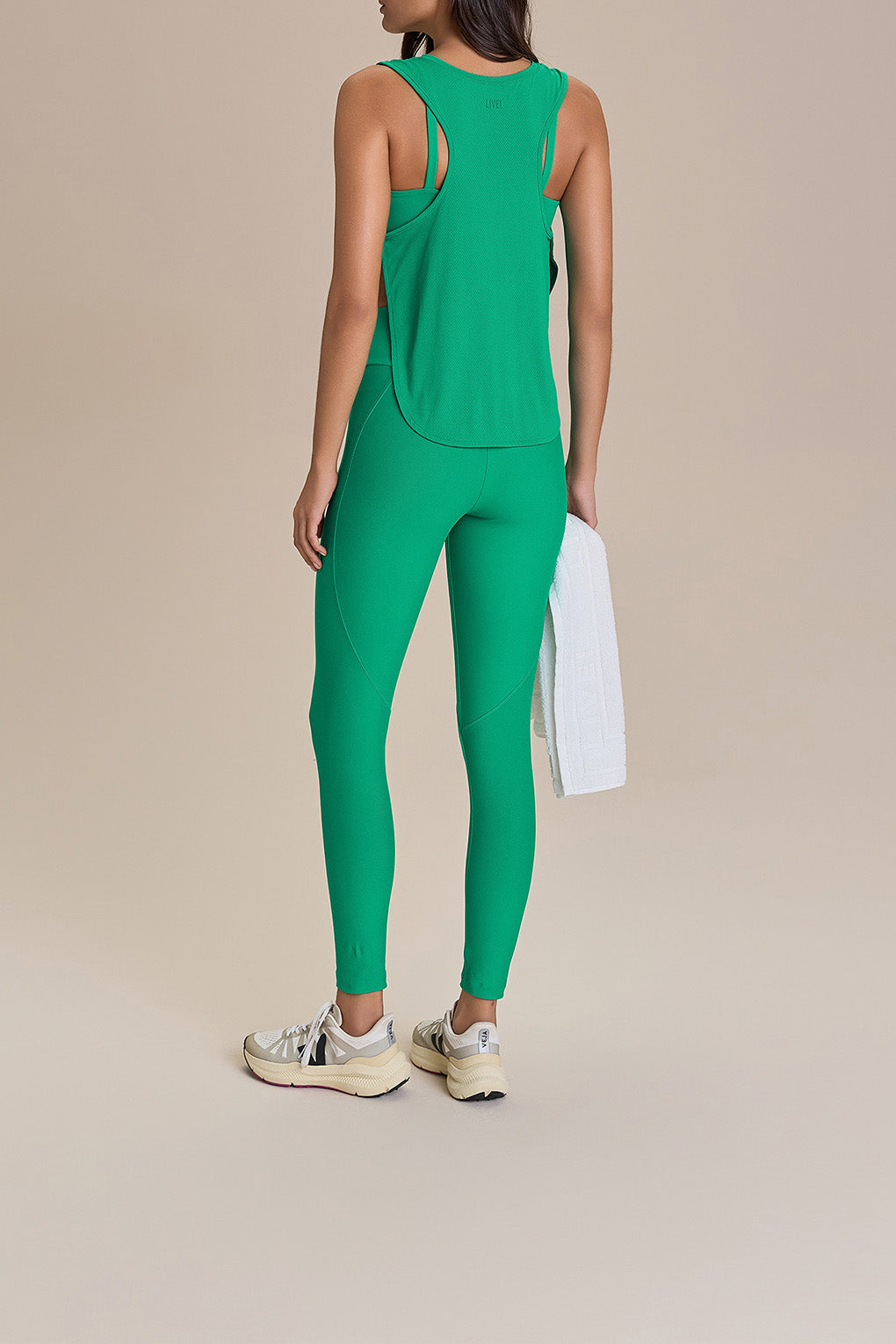 Side Action Cropped Tank Top