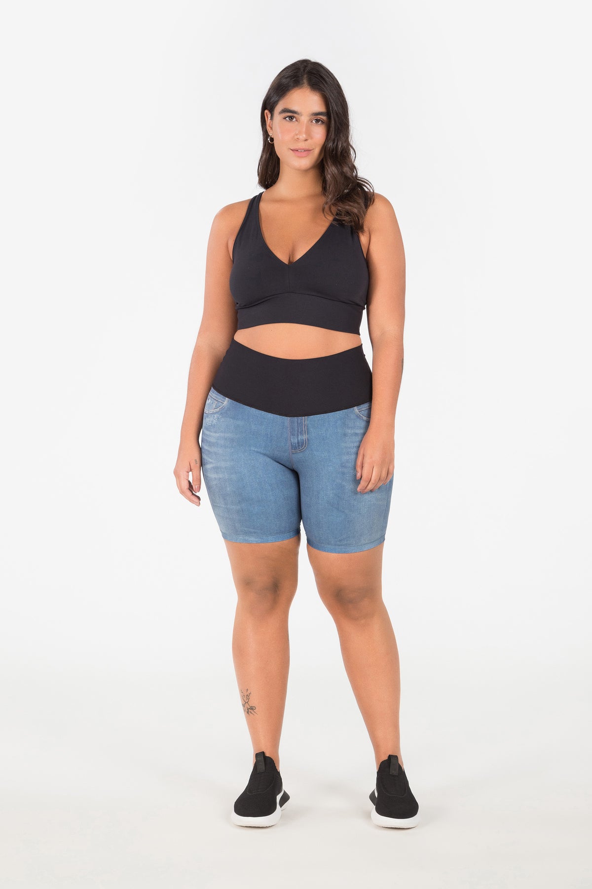 LIVE!+  Essence Denim Reversible Bermuda