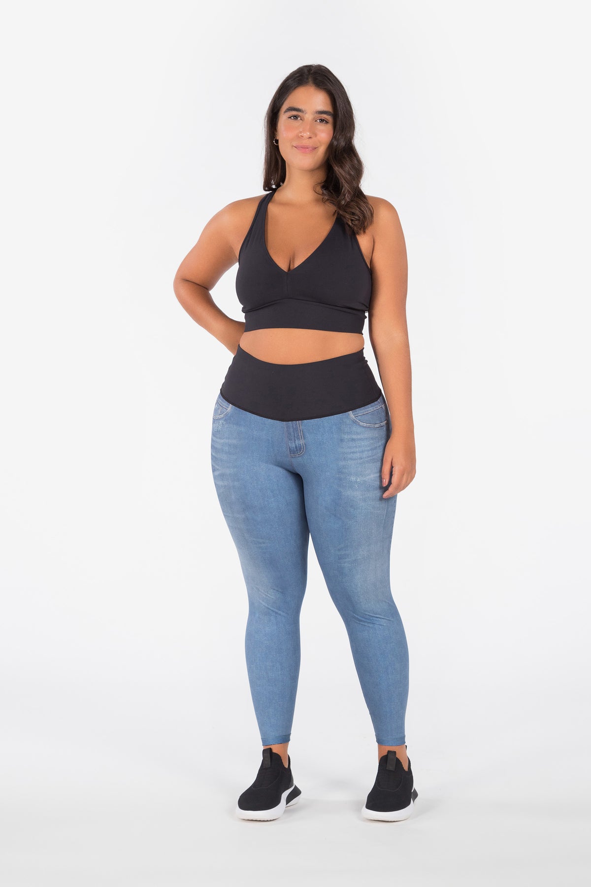 LIVE!+  Essence Denim Reversible Legging