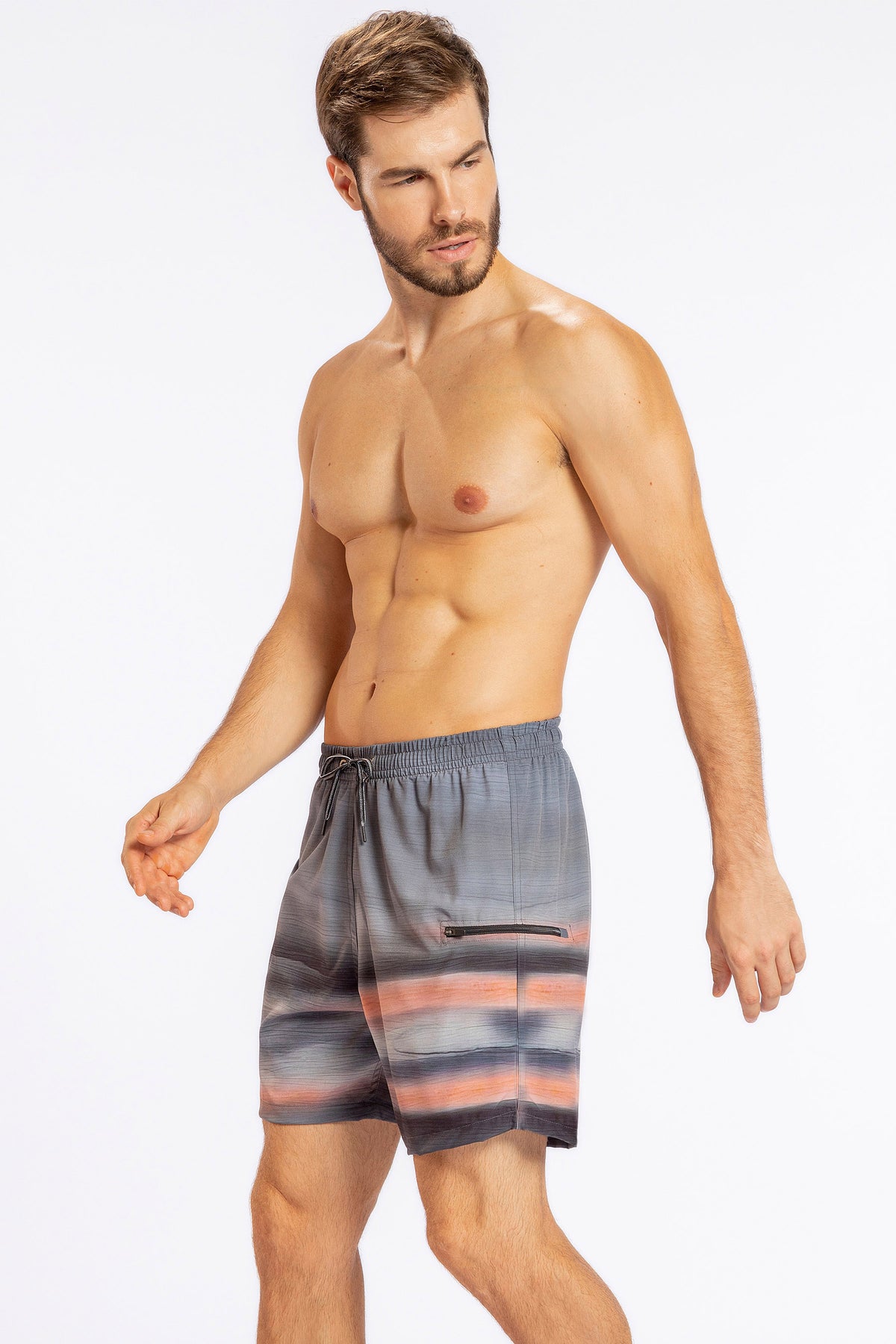 Color Zip Beach Shorts